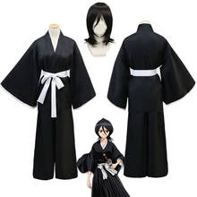 Bleach Kuchiki Rukia Cosplay Costume Rukia Kuchiki Wigs and Kimono Uniform Sets Die Pa Bleach Costumes 2024 - buy cheap