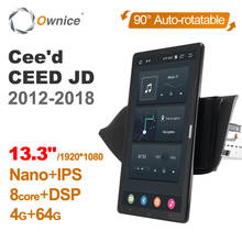 Ownice-Radio con GPS para coche, reproductor Multimedia con Android 1920, 1080x10,0, rotación de 13,3 pulgadas, 1 Din, para KIA Cee 'ceed JD 2012 - 2018 2024 - compra barato