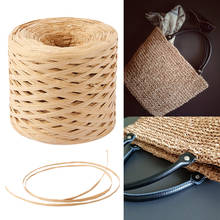 200M Raffia Paper Rope Ribbon Hand-woven Natural Paper Twine Gift Packing Craft Wrapping Rope Ribbon Party Wedding Decoration 2024 - buy cheap