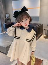 Mihkalev Preppy style Kids Clothes Girls 2021 Spring Ruffles Dress Long Sleeve Children Dance Clothes ropa para niña 2024 - buy cheap