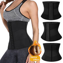 Women Body Shaper Neoprene Sauna Waist Trainer Corset Weight Loss Cincher Tummy Control Steel Boned Fat Burning Slimming Belt 2024 - buy cheap