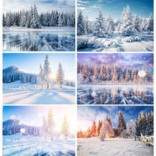 Shengyongbao vinil personalizado fotografia backdrops inverno neve tema fotografia fundo LICJD-3561 2024 - compre barato