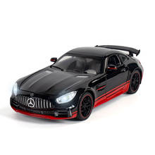 1:24 Diecast Car Model Simulation Car Alloy Toy Vehicle Sound Light Pull Back Car Kid Toys For Children Gifts Boy Toy 2024 - buy cheap