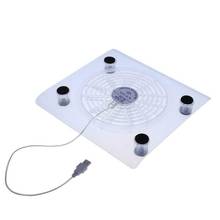 Transparent Large Cooling Fan Laptop Cooler USB LED Display Cooler Pad Stand For 15inches Laptop PC Large Cooling Fan 2024 - buy cheap