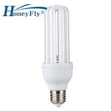 HoneyFly 3U трубка энергосберегающая лампа AC220-240V 15 Вт/20 Вт E27 u-образная флуоресцентная лампа для домашнего освещения 2024 - купить недорого