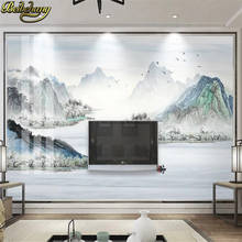 beibehang custom Modern ink landscape Photo Wallpaper For Living Room Bedroom TV background wall decoration wall paper painting 2024 - buy cheap