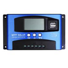 MPPT-controlador de carga Solar para el hogar, regulador de batería de Panel Solar LCD de 12V/24V, 30A/40A/50A/60A/100A, corriente de enfoque automático, carga PV 2024 - compra barato