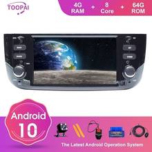 TOOPAI Android10 Auto Radio For Fiat Punto Linea evo 2012-2015 GPS Navigation Car Media Multimedia Player Steering Wheel Control 2024 - buy cheap