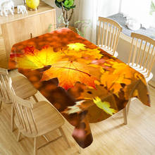 Maple Leaf Tablecloth Dustproof Dinner Table Cloth Rectangular Wedding Decoration Table Cover Home Textiles 2024 - buy cheap