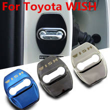 4PCS Car Door Lock Buckle cover car accessories interior Door Lock cover protector Buckle Cover For Toyota WISH Car sticker 2024 - buy cheap