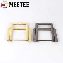 Meetee-hebillas de anillo doble en D de Metal, gancho de cinturón, decoración de calzado, accesorio de Hardware, ID37mm, 2/5 Uds., BF470 2024 - compra barato