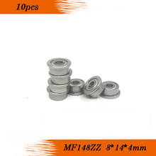 10Pcs  MF148ZZ  8x14x4mm ABEC-1 MF148 zz F618/8ZZ LF1480ZZ Flanged Flange Deep Groove Ball Bearings 2024 - buy cheap