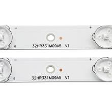 （New kit）2pieces/set LED Backlight strip For D32TS7202 bar light 32HR331M09A5 V1 Led strip 1pcs=580MM 9Led lamps 2024 - buy cheap