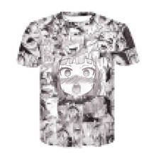 Ahegao camiseta verão 2020 anime top manga curta moda camiseta hip hop manga curta divertida casual para homens e mulheres 2024 - compre barato