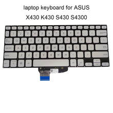 US KR Backlit Keyboard for ASUS Vivobook 14s X430 UN K430 S430 English Korean qwerty keyboards silver 0KNB0 260AUS00 260AKO00 2024 - buy cheap