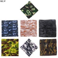 Bandanas de algodón con estampado de camuflaje Unisex, pañuelo táctico militar para la cabeza, pulsera de jungla para exteriores, bufanda cuadrada para ciclismo 2024 - compra barato