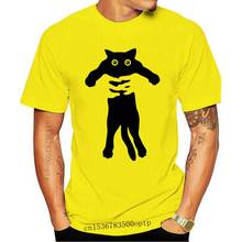 New 2021 100% cotton short sleeve cool funny cat ptinr men T shirt casual loose men tshirt loose t-shirt men tee shirts tops 2024 - купить недорого