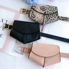 Fashion Snake Print Belt Bag New Women's Waist Bag Leisure Travel Heuptas Fanny Pack Mini Purse 2024 - buy cheap