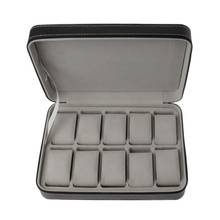 10 Slots Watch Zipper Travel Box Leather Display Case Organizer Jewelry Storage 652B 2024 - buy cheap