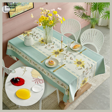 Toalha de mesa oilcloth para mesa de jantar toalha de mesa oval toalha de mesa toalha de mesa impermeável 2024 - compre barato