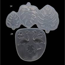 Molde de silicona transparente para fabricación de joyas, artesanía decorativa, DIY, flamenco, Tortuga, hoja, resina epoxi 2024 - compra barato