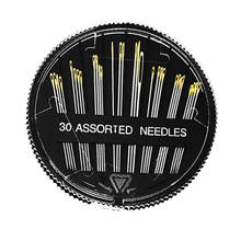 30pcs/box Gold Tail Hand Sewing Needle with Black Needle Box for Embroidery Handicraft DIY Sewing Suit 2024 - buy cheap