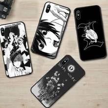 Чехол для телефона с рисунком манги из аниме «Death Note», для iPhone 11, 12 pro, XS MAX, 8, 7, 6, 6S Plus, X 5S SE 2020, XR, высококачественный защитный 2024 - купить недорого