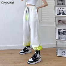 Casual Pants Women Tie-dye Drawstring Harajuku High Street Chic Loose Couple Ins Full-length Unisex Spring Straight Trouser Hot 2024 - buy cheap