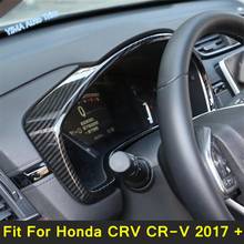 Крышка рамы приборной панели Lapetus ABS Подходит для Honda CRV CR-V 2017 - 2020 матовая/углеродное волокно внешний вид аксессуары 2024 - купить недорого