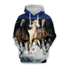 Tessffel Animal Love Racing Horse Funny Casual Pullover NewFashion Harajuku 3DPrint Zip/Hoodies/Sweatshirt/Jacket/Men/Women s-3 2024 - buy cheap