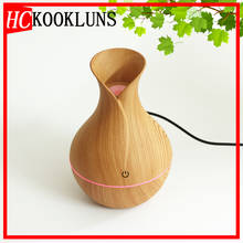 130ml Aroma Diffuser Portable Wood Cool Mist Aroma Diffuser USB Ultrasonic Air Humidifier With LED color light 2024 - buy cheap