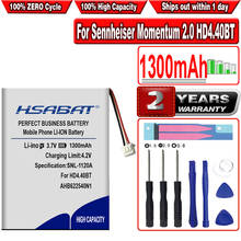 Беспроводная гарнитура HSABAT, 1300 мАч, AHB622540N1 AHB622540PCT-02, аккумулятор для Sennheiser Impulse 2,0 HD4.40BT HD 4,50 BTNC Urbanite XL 2024 - купить недорого
