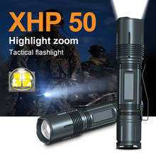 XHP50 LED Flashlight 18650 Multifunction Tactical Light USB Rechargeable Torch Zoom Bright Work Lamp High Power Led flashlights 2024 - buy cheap