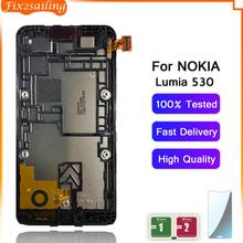 Fix2sailing ЖК-экран для Nokia Lumia 530 ЖК-дисплей кодирующий преобразователь сенсорного экрана в сборе с рамкой для Nokia Lumia 530 N530 2024 - купить недорого