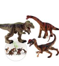 Маленькие модели динозавров, игрушки, тираннозавр Юрского периода, индоминус Рекс, Трицератопс, бронтозавр, подарок для мальчиков 2024 - купить недорого
