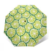 Sunny Umbrella Lime Citrus Tropical Summer Automatic folding portable men women umbrella Sunscreen rain Windproof beach parasol 2024 - buy cheap