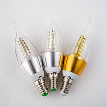 LED Bulb E14 Aluminum LED Candle Bulb 7W 9W LED Light AC 220V Warm Cold White Led Lamp Lampada Bombillas Lumiere Lampara 2024 - buy cheap