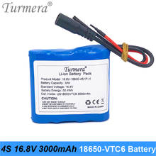 Paquete de batería de litio, 4S, 16 Célula de batería recargable US18650VTC6, 8V, 14,4 V, 3000mAh, 3000mAh, 30A, con 4S, 40A, BMS, para destornillador 2024 - compra barato