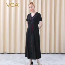 Voa grampo arco vermelho de seda, peso preto leve, 36m/m, agulha assimétrica, par de costura de seda, vestido longo com borda, ae686 2024 - compre barato