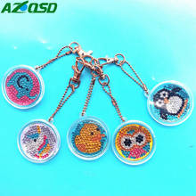 AZQSD Diamond Painting Cartoon Keychain Diy Pendant Keyring Bag Buckle Special Shaped Full Drill Handmade Gift 2024 - buy cheap