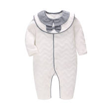 Baby Rompers Winter Warm Air Cotton Clothing Set for Boys Infant Clothes Newborn Overalls Baby Jumpsuit with Bow Bib 2024 - buy cheap