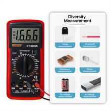 DT9205A hFE AC DC LCD Display Professional Electric Handheld Tester Meter Digital Multimeter Ammeter Multimetro Wholesale 2024 - buy cheap