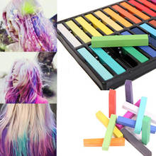 Hot 6/12/24 Color Hair Color Wax Chalk for the Hair Color Temporary Blue Hair Dye Professional Crayons for Hair Multicolor 2024 - buy cheap