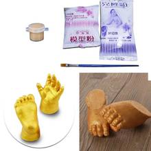 Детская 3D форма для печати рук и ног, порошок, мягкая штукатурка, набор для литья следов, подарок для роста ребенка, подарок на день рождения 2024 - купить недорого