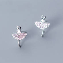 MloveAcc Elegant 100% 925 Sterling Silver Perfect Design Dancing Fairy Shape Stud Earring Fine Jewelry for Women 2024 - buy cheap