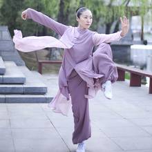 Fashion Tai Chi Uniform Martial Arts Uniform Performance Costumes Chinese Traditional Folk Kung Fu Suit Morning Sportswear T2076 2024 - buy cheap