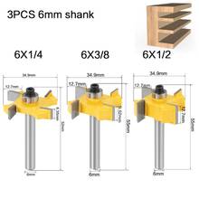 6mm 1/4 Inch Shank T Type Bearings Milling Cutter Industrial Grade Rabbeting Router Bits Carpentry Tool for Wood 2024 - buy cheap
