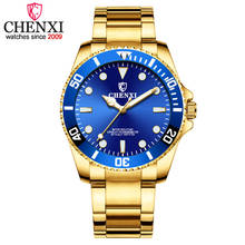 CHENXI Men Golden Watch Top Luxury Brand Stainless Steel Strap Quartz Wrist watches Male Sports Clock Watches relogio masculino 2024 - buy cheap