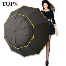 130cm Big Top Quality Umbrella Men Rain Woman Windproof Large Paraguas Male Women Sun 3 Floding Big Umbrella Outdoor Parapluie 2024 - купить недорого