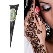 Black Brown Henna Cone Indian Henna Tattoo Paste For Temporary Tattoo Body Art Sticker Natural Body Paint Tattoo Henna Cones 2024 - buy cheap